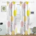 thumbnail image 2 of Coolnut Summer Fresh Pineapple Thermal Insulated Blackout Grommet Printed Window Curtain - 84x55 in - 100% Polyester 2 Panels, 2 of 6