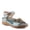 BLUE MULTI, variant on L`Artiste Script Women’s Floral Sandal with Cushioned 2" Wedge Comfort