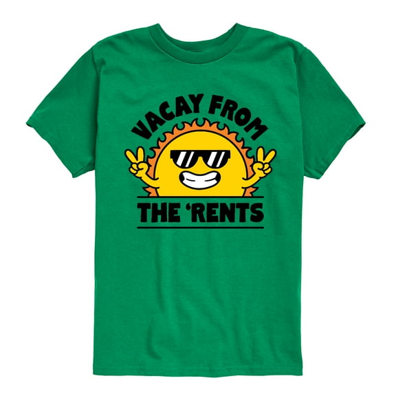 Instant Message - Vacay From The Rents - Toddler & Youth Short Sleeve Graphic T-Shirt