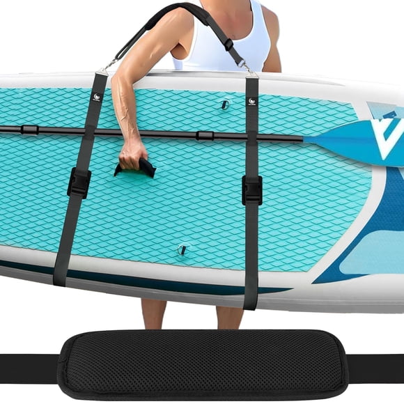 Correa para Transportar Tabla de Paddle Mellbree Ancha Suave Negra