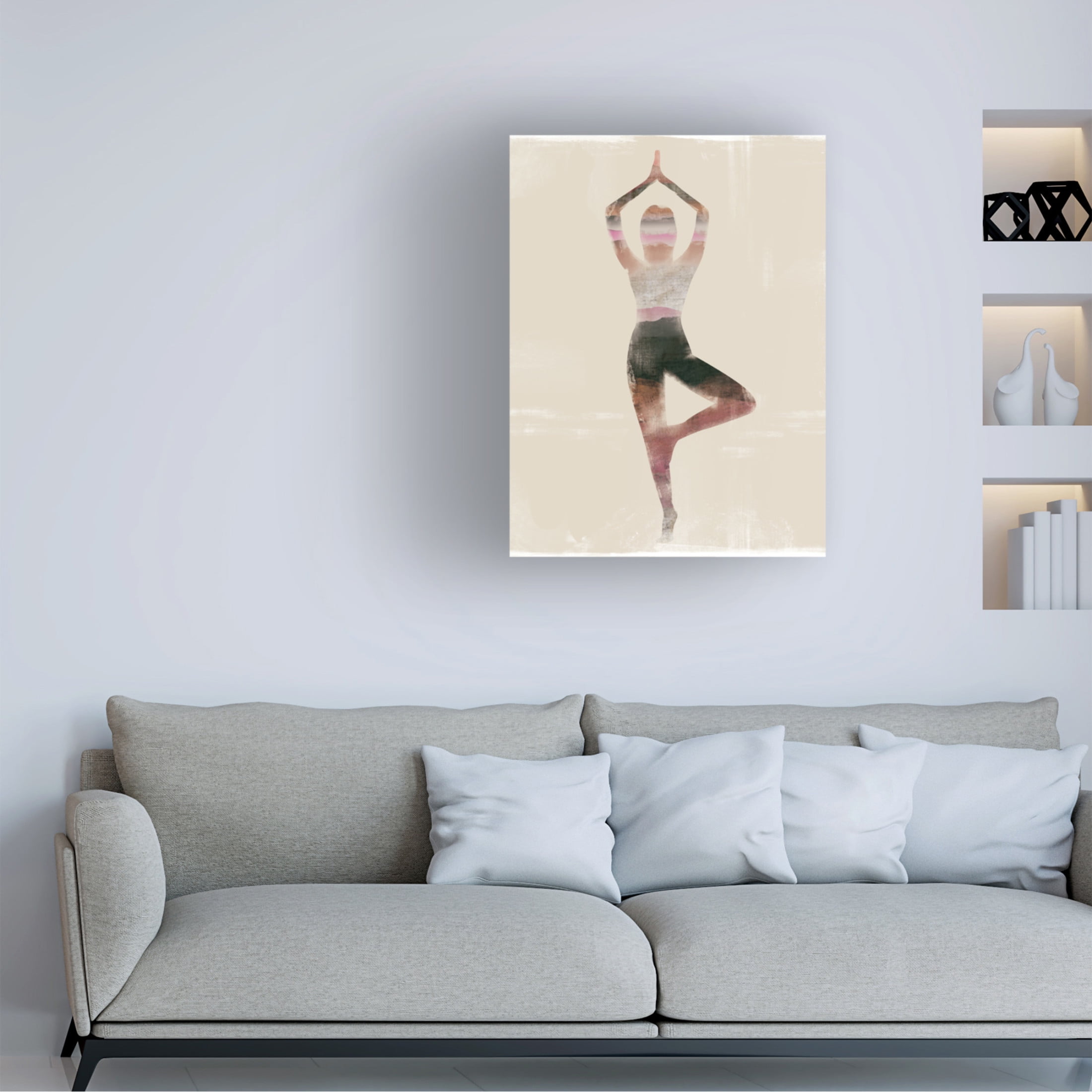 Trademark Fine Art Judi Bagnato  Morning Yoga Pose I Canvas Wall Art
