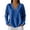 26#Blue, variant on Button Neck Waffle Knit Top for Women Long Sleeve Henley Neck Loose Fit Knit Pullover Sweater Top Casual Basic Spring Fall
