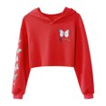 thumbnail image 3 of Ropa de hip hop para niñas, sudadera con capucha para niños, camisetas cortas de algodón de manga larga, ropa moderna para hacer ejercicio en el gimnasio y bailar jazz, 3 of 5