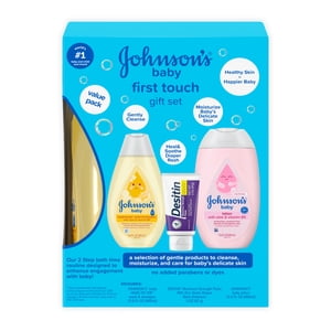 Johnson's Baby First Touch Gift Set, 3-Piece