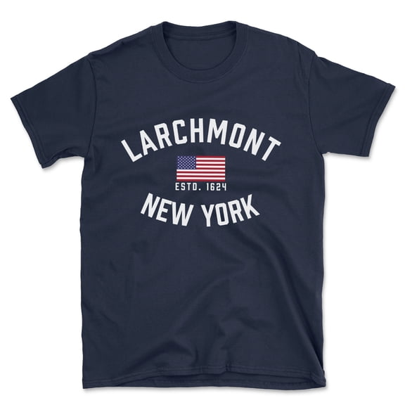 Larchmont New York Patriot Men's Cotton T-Shirt
