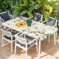 thumbnail image 2 of Bees Branches Table Cloths for 6 Foot Rectangle Tables, Farmhouse Spring Botanical Elegant Patio Waterproof Elastic Fitted Tablecloths, Washable Rectangular Table Cover for Camping, 2 of 8
