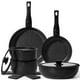 thumbnail image 1 of Juego de utensilios de cocina SODAY, 15 piezas, antiadherentes con mango desmontable, color negro, 1 of 8