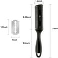 thumbnail image 2 of 3Pcs Hair Razor Combs Double Side Hair Cutting Comb with 10Stainless Steel Blade, 2 of 7