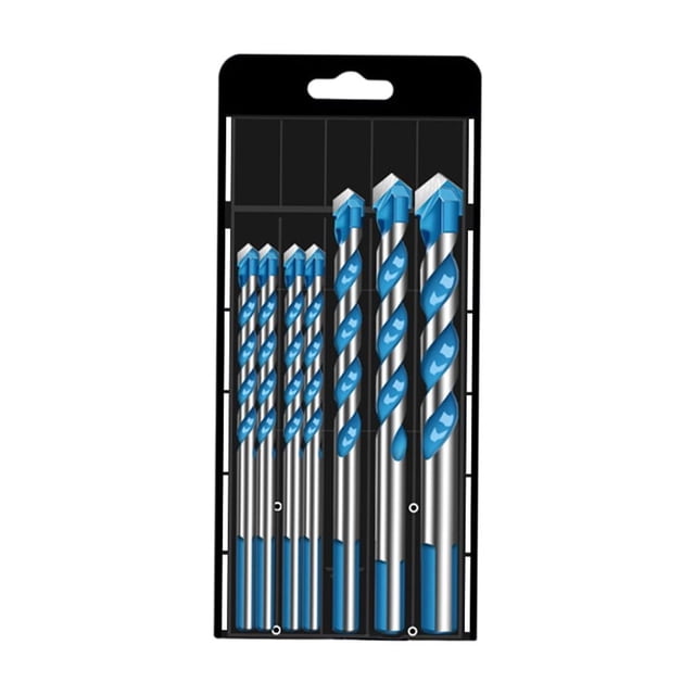 Juego de brocas multifuncionales de acero de aleación para abridor de agujeros de mármol y porcelana 6 6 6 6 8 10 12 mm