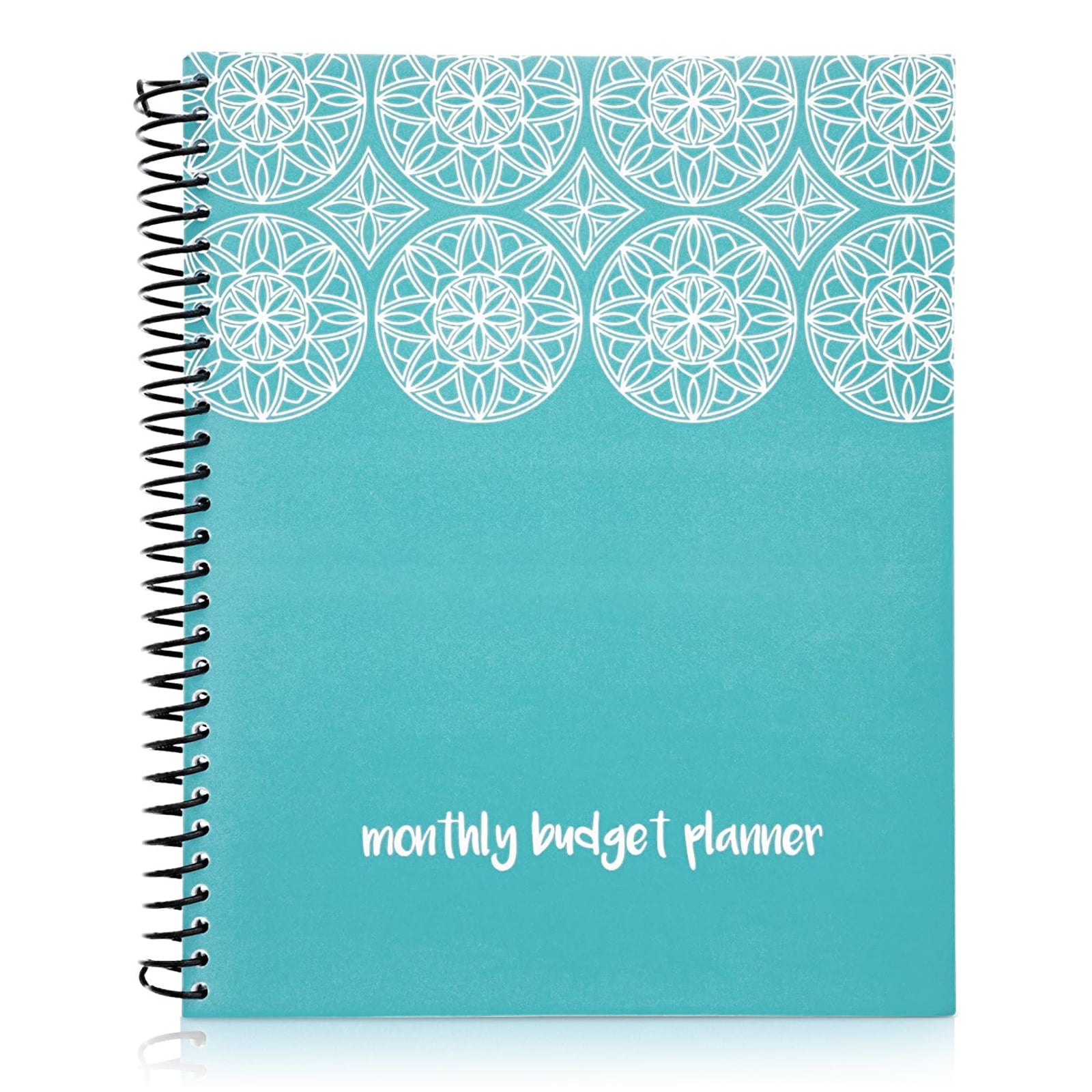 Home Finance & Bill Organizer with Pockets Blue Connected Squares 