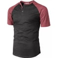 thumbnail image 1 of Playera Henley Casual Para Hombre Manga Corta Con Botones, 1 of 6