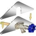 thumbnail image 5 of Hose Bib Plate 1 Set Faucet Plate Fix Loose Sillcock Suitable For Indoor And Outdoor New And Old Faucets Triangular Hose Faucet Bracket, 5 of 8