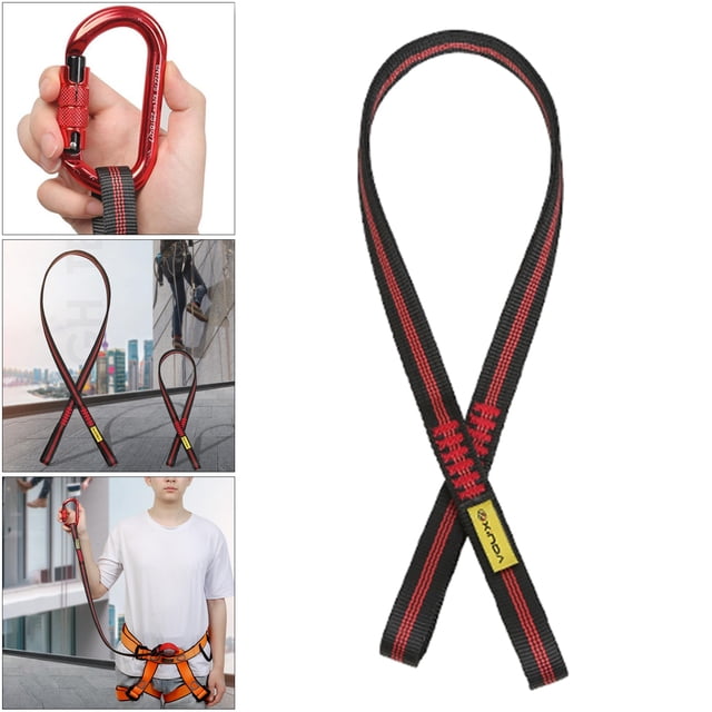 Cable para escalada, corredores de eslingas de , sistema de anclaje de , equipo de rappel, perfecto para escalada en , rappel, Los 80cm DYNWAVEMX Correa de escalada