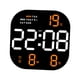 thumbnail image 1 of Reloj de pared digital con pantalla grande y temporizador de cuenta regresiva de 12 h y 24 h LED de escritorio Pantalla naranja, 1 of 9
