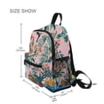 thumbnail image 3 of FORMRS School Backpack with Front Zippered Pocket 12" Student Travel Daypack, Vibrant Flowers, 3 of 6