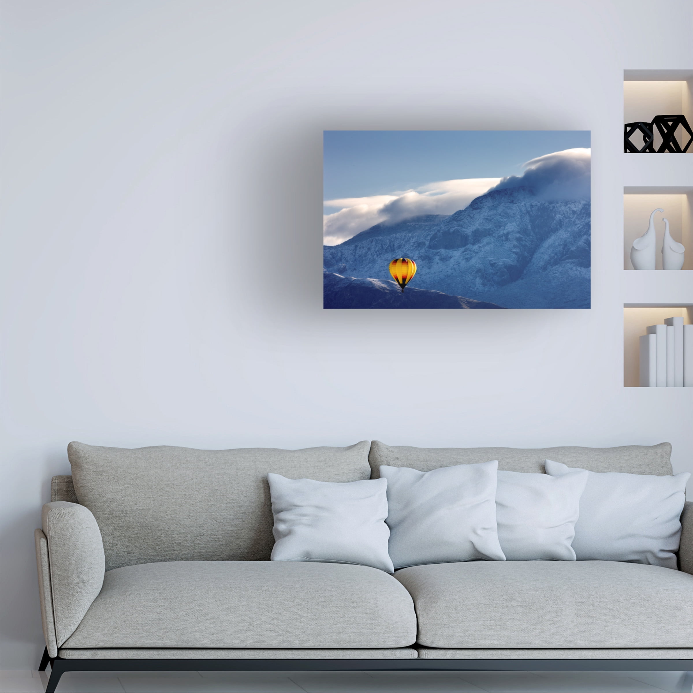 Trademark Fine Art 'Balloon Fiesta Snow' Canvas Art by Mike Jones Photo