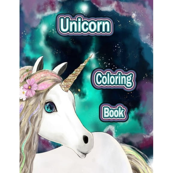 Unicorn Coloring Book: Unicorn Coloring Book, (Paperback)