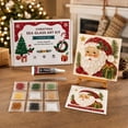 thumbnail image 4 of Barsme DIY Christmas Sea Glass Art Mosaic Craft Kit for Adults, with Frame Sea Glass Pieces Adhesive and Tools for a Faith-Inspired Tabletop Craft C, 4 of 5