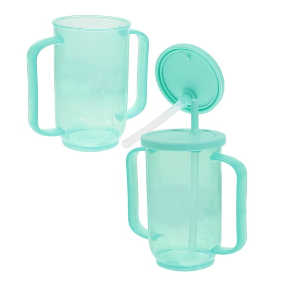 WEUVEB 2Ud Taza Sanitaria Para Adultos Con Desmontable Y Tecnología Antidesbordante Verde Claro
