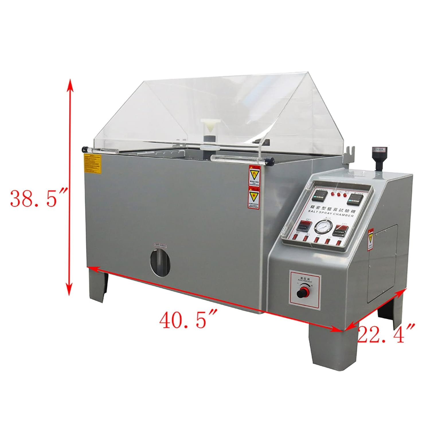 EQCOTWEA Salt Water Spray Testing Chamber Fog Corrosion Tester with Timing Function ABS Shell