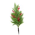 thumbnail image 3 of de Ciprés Artificial con Rojos Artificiales para Decoración Navideña Al Aire Libre, 3 of 9