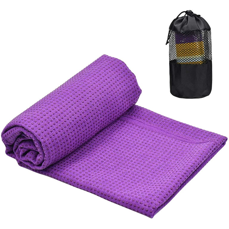 183x63cm Non-Slip Yoga Mat Towel, Quick Dry Sweat Absorbent Yoga