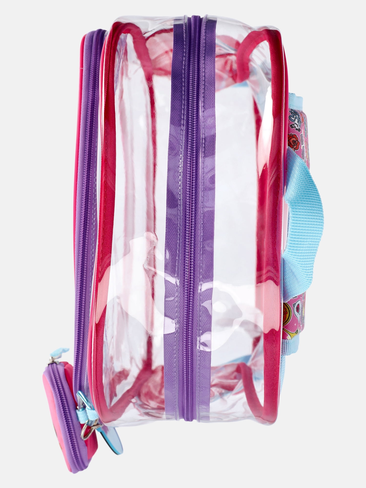 Disney Princess Clear Backpack Set with Lunch Box and Bag Charms