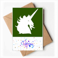 thumbnail image 1 of Fierce Ability Horn Supernatural Animals Welcome Back Greeting Cards Envelopes Blank, 1 of 3