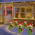thumbnail image 6 of Snowman Christmas Tree Ground Stake 2025 - Outdoor Snowman Yard Decoration for Christmas Holiday, Winter Garden, Front Lawn Decor with Plug-in Installation for Family, 6 of 7