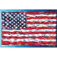 thumbnail image 3 of Vitaletti, Carolee 18x13 Black Modern Framed Museum Art Print Titled - Vibrant Stars and Stripes, 3 of 5