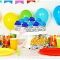 thumbnail image 6 of Gift Boutique 48 Count Blue Floral Treat Snack Cups 10oz Disposable Paper Cup Dessert Frozen Ices Bowls Spring Flowers for Birthday Party Supplies, 6 of 7