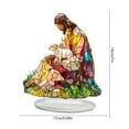 thumbnail image 3 of Zhourta 2D Jesus Desktop Standee for Christmas Decoration with Religious Theme and Festive Display, 3 of 6