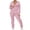 Pink, variant on cfhntfmh 2 Piece Outfits for Women Velour Tracksuit Long Sleeve Zip up Jacket Jogger Pants Comfy Sets