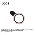 thumbnail image 2 of [5PCS] Phone Camera Lens Protector Compatible with iPhone 14, Tempered Glass Camera Circle Cover, 2 of 5