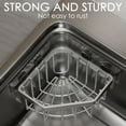 thumbnail image 4 of DODAMOUR Sponge Holder for Kitchen Sink Corner, Stainless Steel Sink Caddy Organizer, Dish Cloth Hanger Sponge Holder for Bathroom, 4 of 8