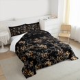 thumbnail image 3 of Manfei Dreamy Butterfly Child Full Size Comforter Sets, Orange Cherry Blossoms Bedding Comforter Set, Romantic Animal Bedding Sets, Luxury Bedroom Decor, 3 Pieces, 3 of 8