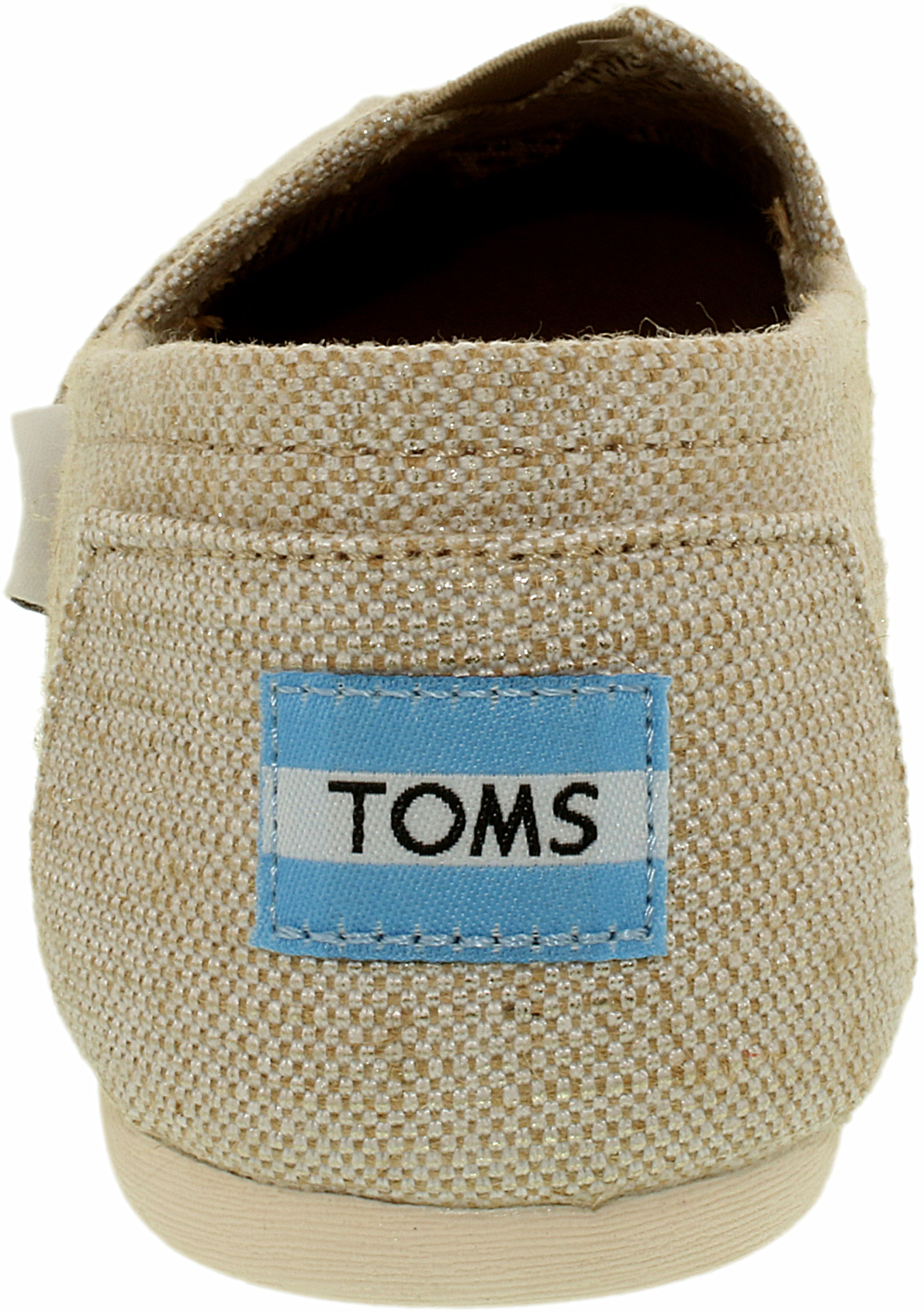 toms metallic burlap
