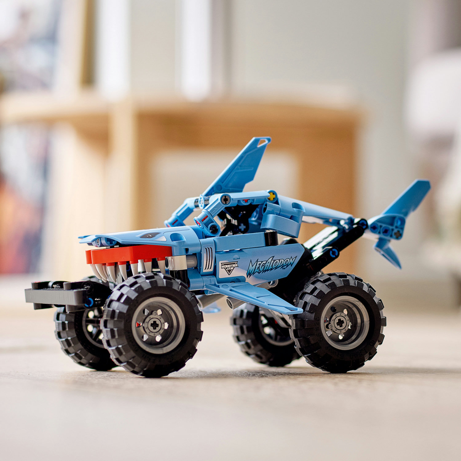 LEGO Technic Monster Jam Megalodon 42134 2 in 1 Pull Back Shark Truck to Lusca Low Racer Car Toy, 2022 Series, Set for Kids, Boys and Girls 7 Plus Years Old - image 6 of 10