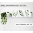thumbnail image 4 of Induslyfe Framed Eucalyptus Sage Green Botanical Plant Wall Art Canvas Decor Set of 6, Nature Wall Art Prints Posters Art, Eucalyptus decor Flower wall art for bathroom bedroom living room 9x12, 4 of 7