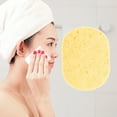 thumbnail image 2 of Unique Bargains 1 Pc Reusable Facial Sponges Runways Shape for Removing Dirt 4.13"x3.35"x0.31" Yellow, 2 of 6
