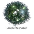 thumbnail image 3 of 16.4Ft Wall Mounted Christmas Tree Garland with Warm LED Lights, DIY Flat Hanging Artificial Pine Tree, Space-Saving Wall Christmas Decor for Apartment Home Office Indoor Holiday Party Decoration, 3 of 8