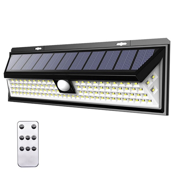 1PCS Luz de pared solar-90LED Luz de pared solar (con control remoto (tres funciones) Adepaton CPB-US-DYP139-2