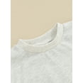 thumbnail image 6 of Bslissey Baby Boys Girls Short Sleeve Romper 3M 6M 9M 12M Infant Solid Color Crew Neck Loose Jumpsuit Newborn Casual T-shirt Bodysuit for Spring Summer, 6 of 8