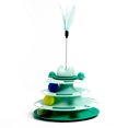 thumbnail image 2 of Pets Toy 360 Degree Rotatable Detachable Track Teasing Toys Indoor Gift Safety Playing Entertainment Interactive Training Teaser Green, 2 of 9