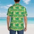 thumbnail image 4 of Fotbe Crocodile And Bush Camisa Hawaiana para Hombre Unisex – Camisa Casual de Verano con Botones de Manga Corta de Algodón y Lino,Small, 4 of 7