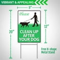 thumbnail image 5 of ANLEY Clean Up After Your Dog Yard Sign 12" x 9" - No Pooping Peeing Dogs Lawn Signs, 5 of 7