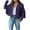 Purple, variant on PVCS Trendy Jackets for Women Clearance Fringe Coat For Faux Suede Denim Jacket Tassels Cardigan Coat 2XL