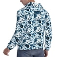 thumbnail image 6 of Wukai Daisies Flowers Print Men Hoodies Fleece Sweatshirts Long Sleeve Sweaters Pullover Fall Outfits Winter Clothes-XX-Large, 6 of 7