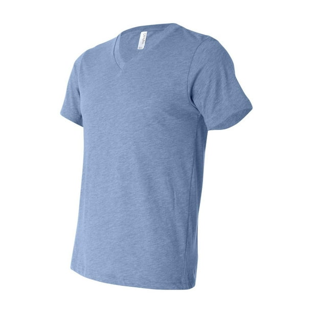 BELLA + CANVAS - Triblend V-Neck Short Sleeve Tee - 3415 - Blue ...