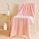 thumbnail image 1 of pstuiky Toalla de baño grande de terciopelo con rayas verticales para adultos absorbente de secado rápido para el hogar para parejas, 1 of 6